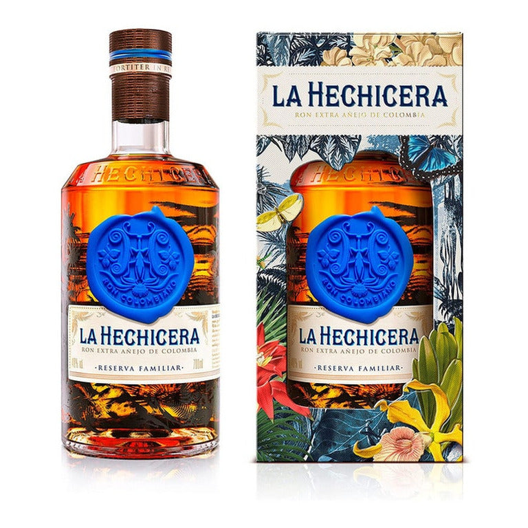 RUM LA HECHICERA RON EXTRA DE ANEJO DE COLOMBIA RESERVA FAMILIAR - 70CL